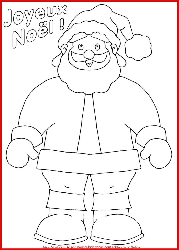 Père Noël Un Coloriage  Dessin Sapin De Noel, Pere Noel, Coloriage Noel dedans Pere Noel En Dessin