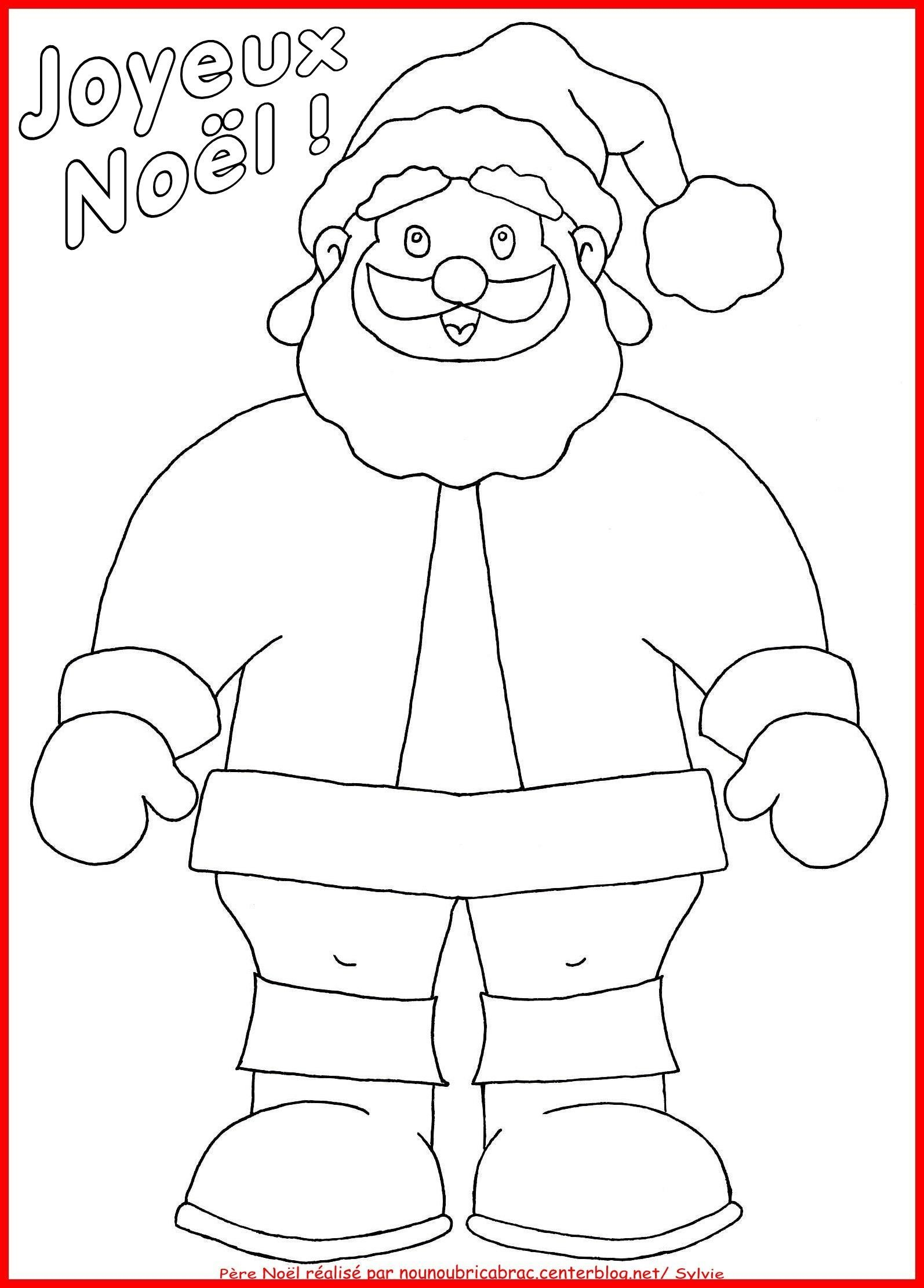 Père Noël Un Coloriage  Dessin Sapin De Noel, Pere Noel, Coloriage Noel dedans Pere Noel En Dessin 