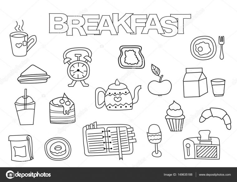 Petit Dejeuner Coloriage – Dessin Et Coloriage encequiconcerne Petit Déjeuner Coloriage