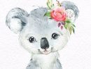 Petit Panda Panda Rouge Koala. Clipart Animaux Aquarelle, Portrait avec Bébé Animaux Dessin