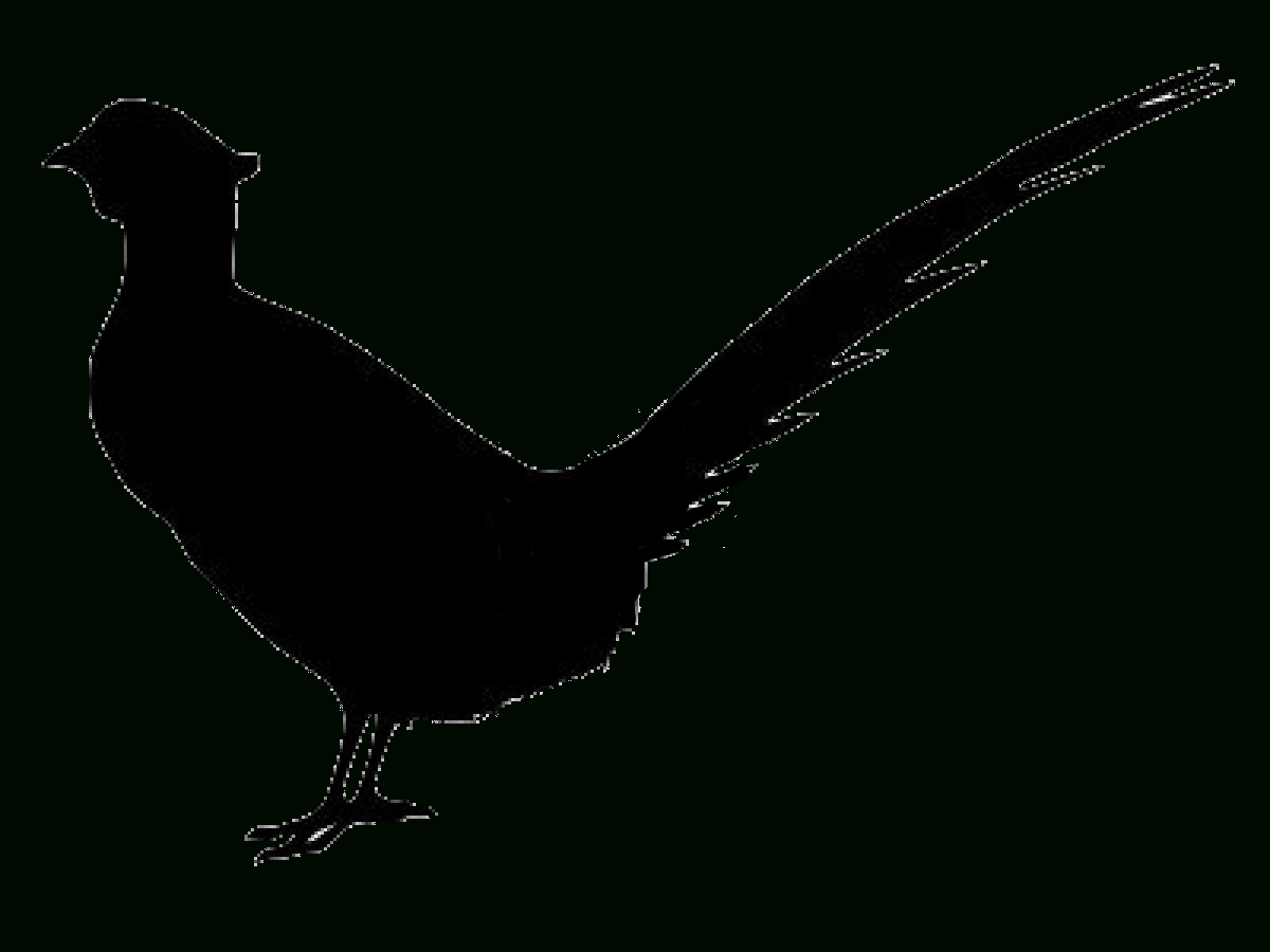 Pheasant Silhouette - Pheasant Feathers Png Download - 1200*900 - Free avec Dessin Faisan 