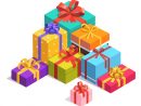 Pile De Boîtes À Cadeaux Et Cadeaux Colorés  Vecteur Gratuite tout Dessin De Cadeaux