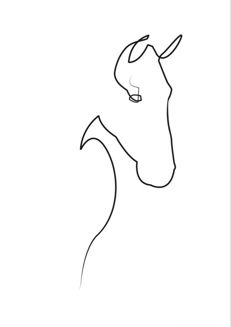 Pin By Marianita Rodriguez On All  Horse Tattoo, Horse Tattoo Design tout Cheval Dessin Simple