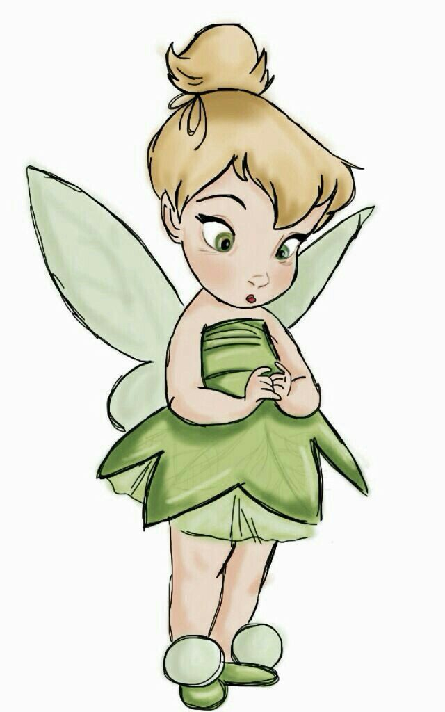 Pin By Marjory Perret On Tinkerbell  Baby Disney Characters, Disney serapportantà Dessin De Fee Clochette 