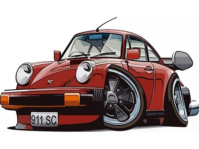 Pin By Super Car Center On Porsche  Art Cars, Car Cartoon, Cool Car avec Auto Dessin