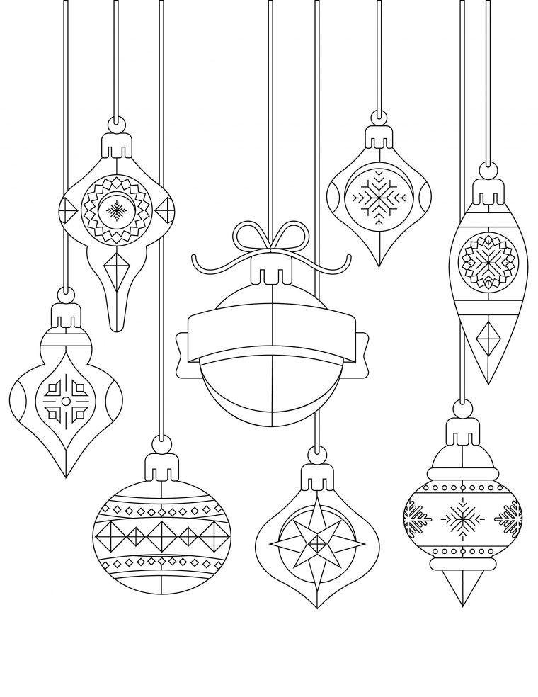 Pin On Coloriage De Noël – Christmas Coloring Page à Coloriage De Boule De Noel