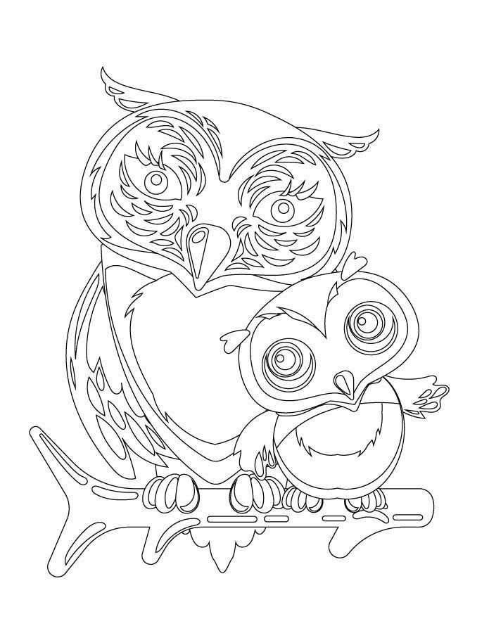 Pin On Coloriages De Hiboux Pour Adulte - Owl Adult Coloring Pages encequiconcerne Hiboux Coloriage 