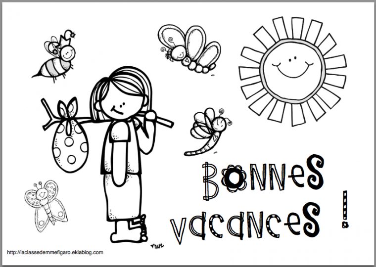 Pin Op Dessins Divers à Coloriage De Vacances