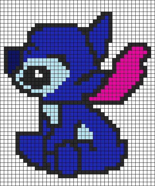 Pixel Art Stitch  Dessin Pixel, Pixel Art Personnage, Dessin Petit Carreau dedans Modele Dessin Facile 