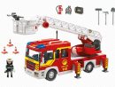 Playmobil 5362 Camion De Pompier Grande Échelle Son Et Lumière pour Camion Playmobil Pompier