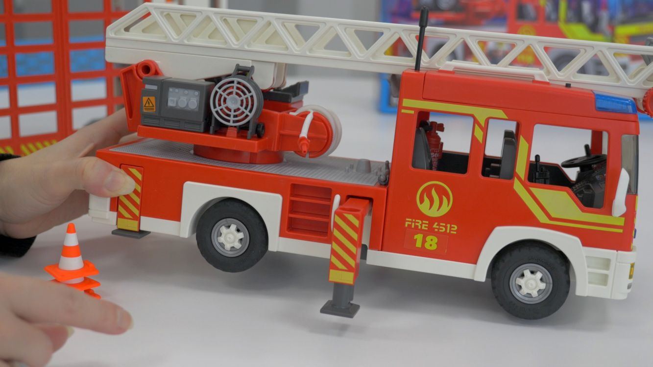 Playmobil 5362 City Action - Camion De Pompier Avec Échelle Pivotante concernant Playmobile Camion De Pompier