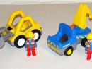 Playmobil Camion Chantier D'Occasion encequiconcerne Tractopelle Playmobil