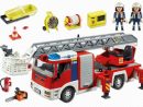 Playmobil City Action 4820 Pas Cher - Camion De Pompiers Grande Échelle pour Camion Playmobil Pompier