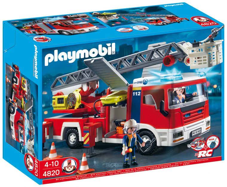 Playmobil City Action 4820 Pas Cher – Camion De Pompiers Grande Échelle serapportantà Playmobil Camion De Pompiers