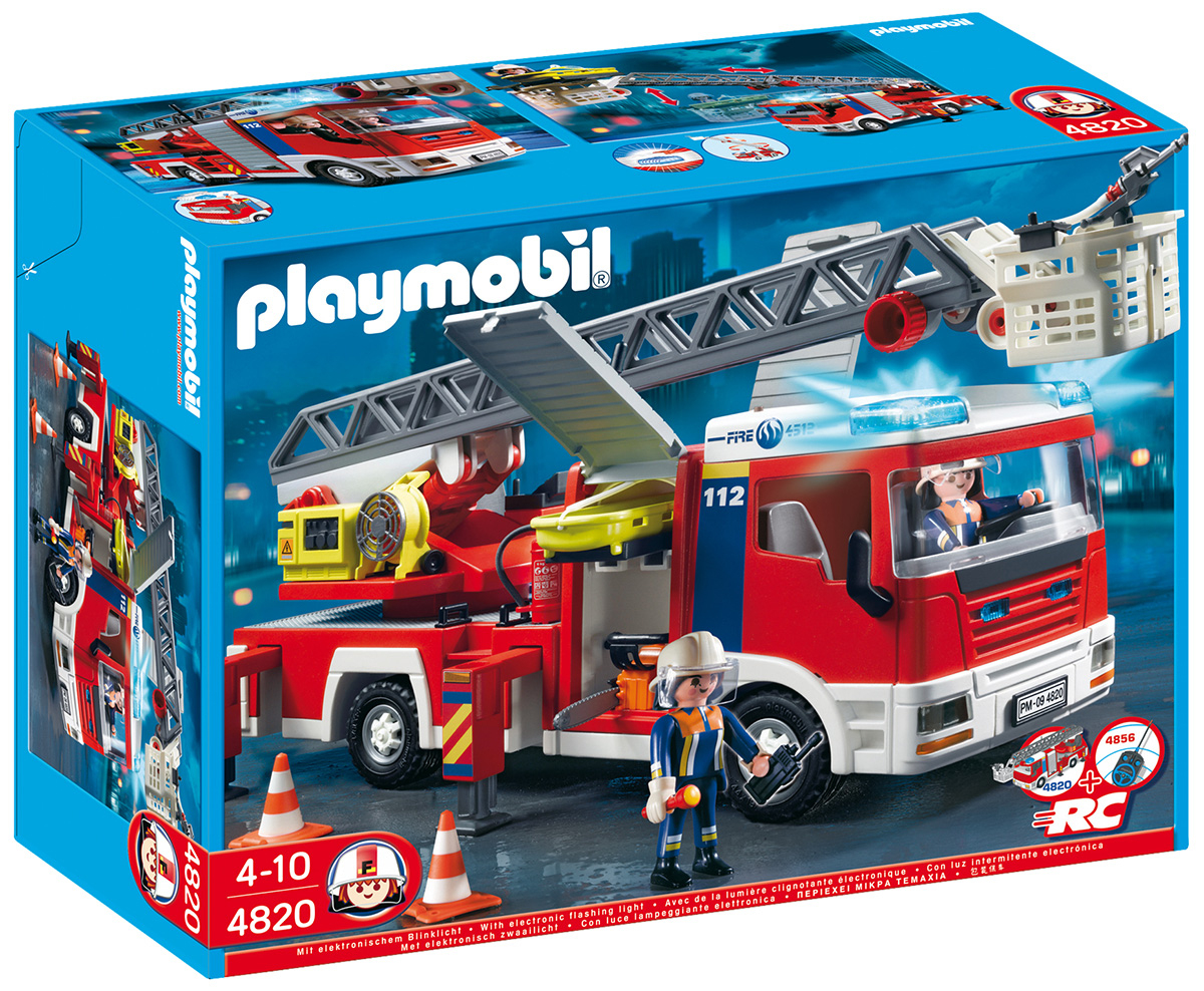 Playmobil City Action 4820 Pas Cher - Camion De Pompiers Grande Échelle serapportantà Playmobil Camion De Pompiers 