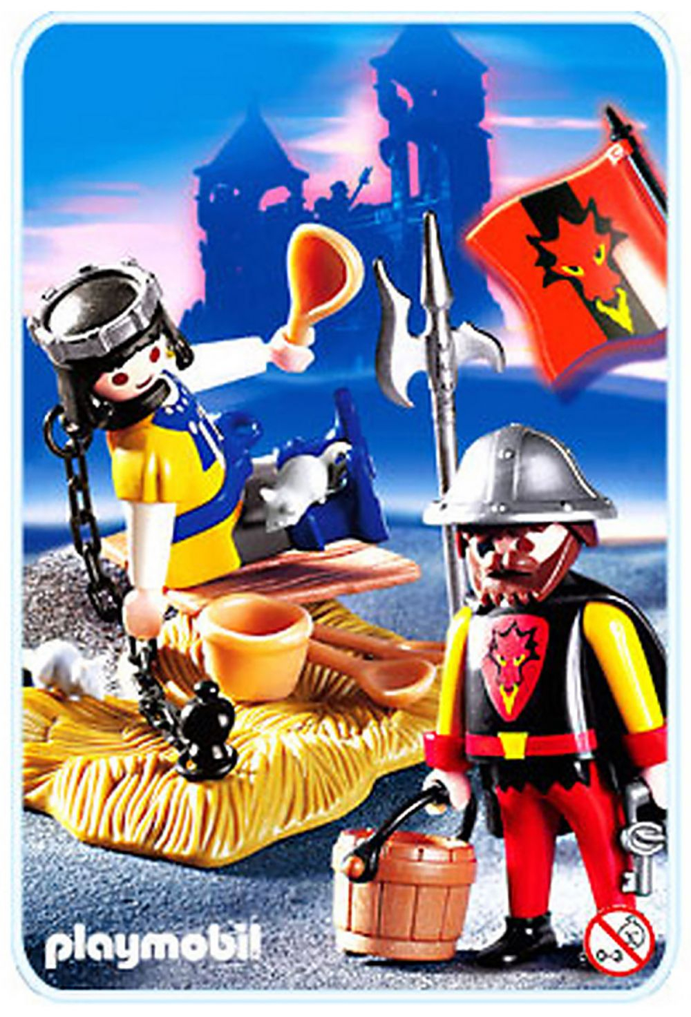 Playmobil Knights 3328 Pas Cher - Prince Et Prisonnier Du Roi avec Playmobil Chevalier Du Loup
