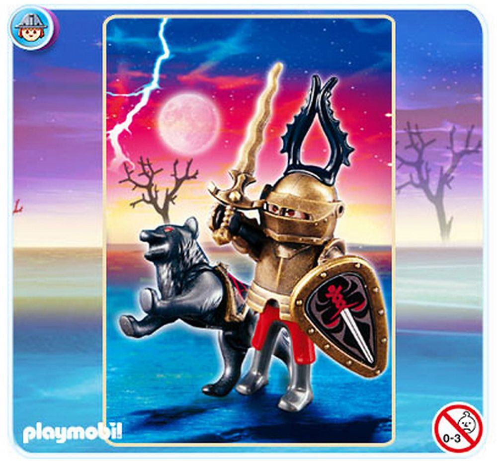 Playmobil Knights 4811 Pas Cher - Chef Des Chevaliers Des Loups intérieur Playmobil Chevalier Du Loup 