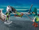 Playmobil Knights 4840 Pas Cher - Chevaliers Dragons Verts Et Catapulte à Video De Playmobil Chevalier