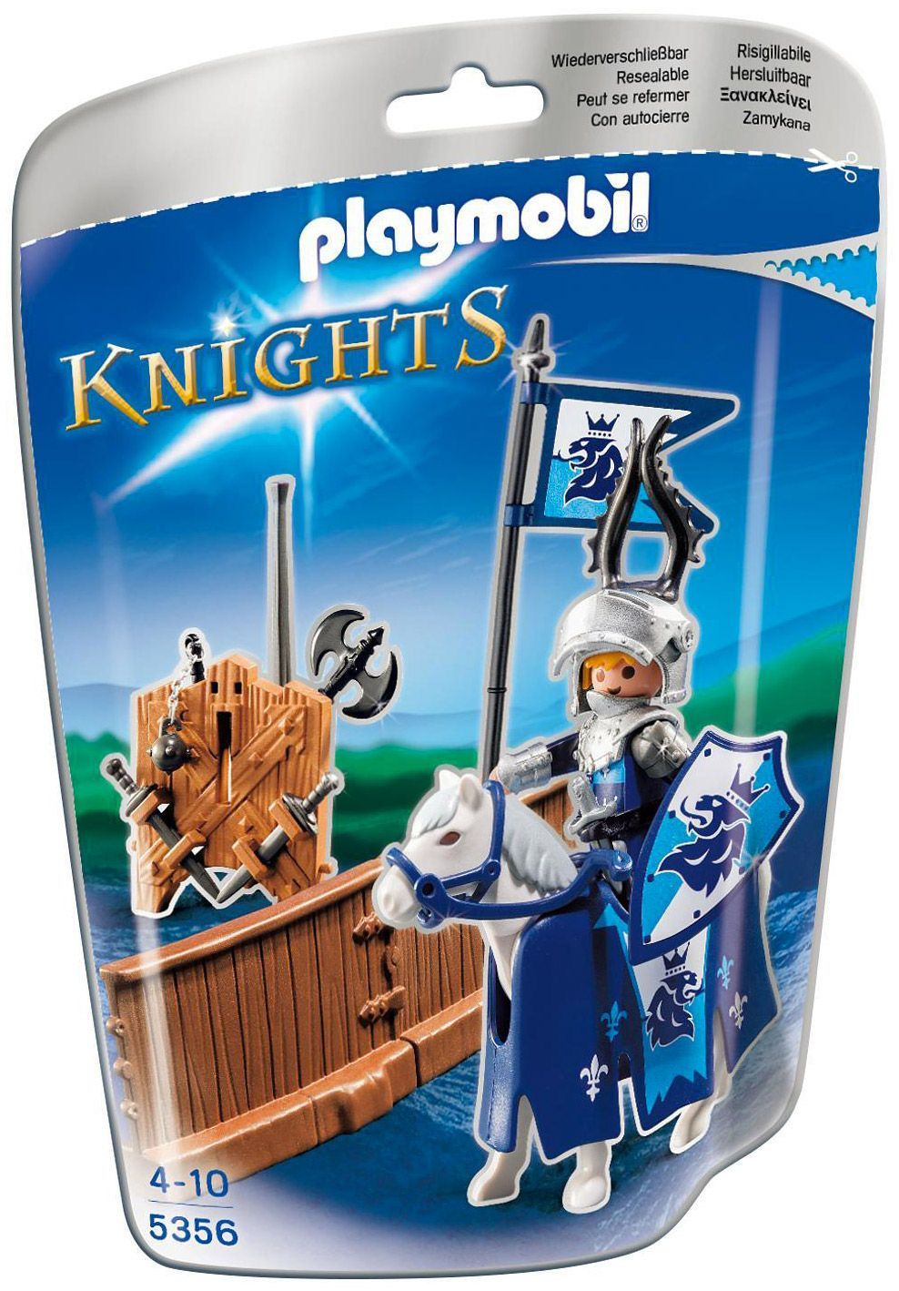 Playmobil Knights 5356 Pas Cher - Piste De Joute Du Chevalier Lion Royal serapportantà Video De Playmobil Chevalier