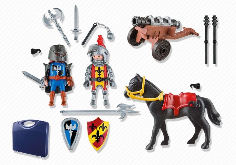 Playmobil Knights 5972 Pas Cher – Valisette Chevaliers serapportantà Playmobil Chevaliers