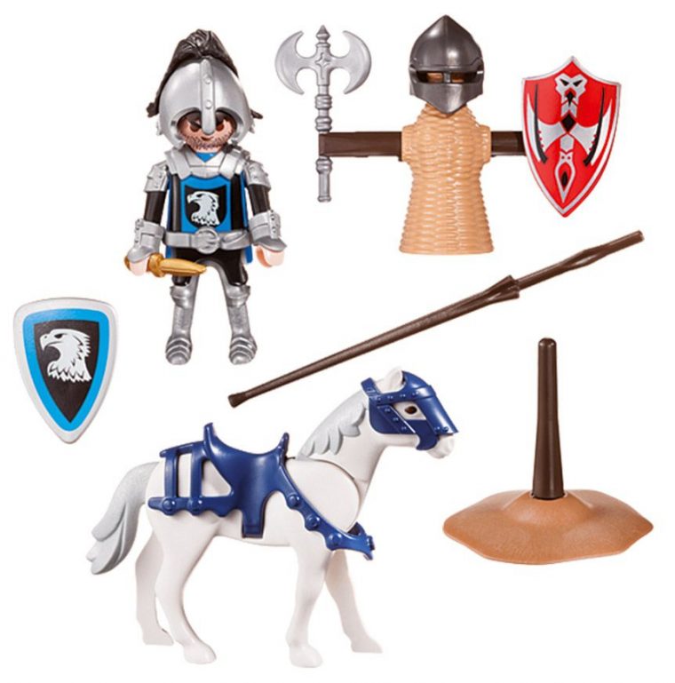 Playmobil Knights 70106 Pas Cher – Valisette Chevalier Et Entrainement concernant Playmobil Chevaliers