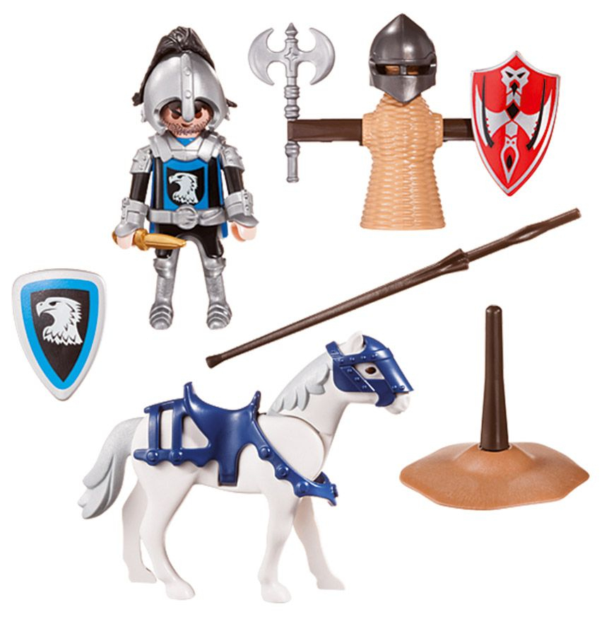 Playmobil Knights 70106 Pas Cher - Valisette Chevalier Et Entrainement concernant Playmobil Chevaliers 