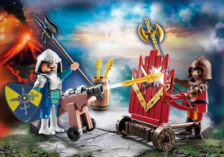 Playmobil Novelmore 70503 Pas Cher – Starter Pack Chevaliers Novelmore tout Video De Playmobil Chevalier