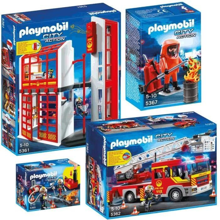 Playmobil Pompier - Vendelices concernant Camion Playmobil Pompier 