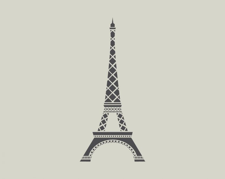 Pochoir De La Tour Eiffel. Tour Eiffel. Pochoir En Vinyle  Etsy avec Tour Eiffel A Imprimer