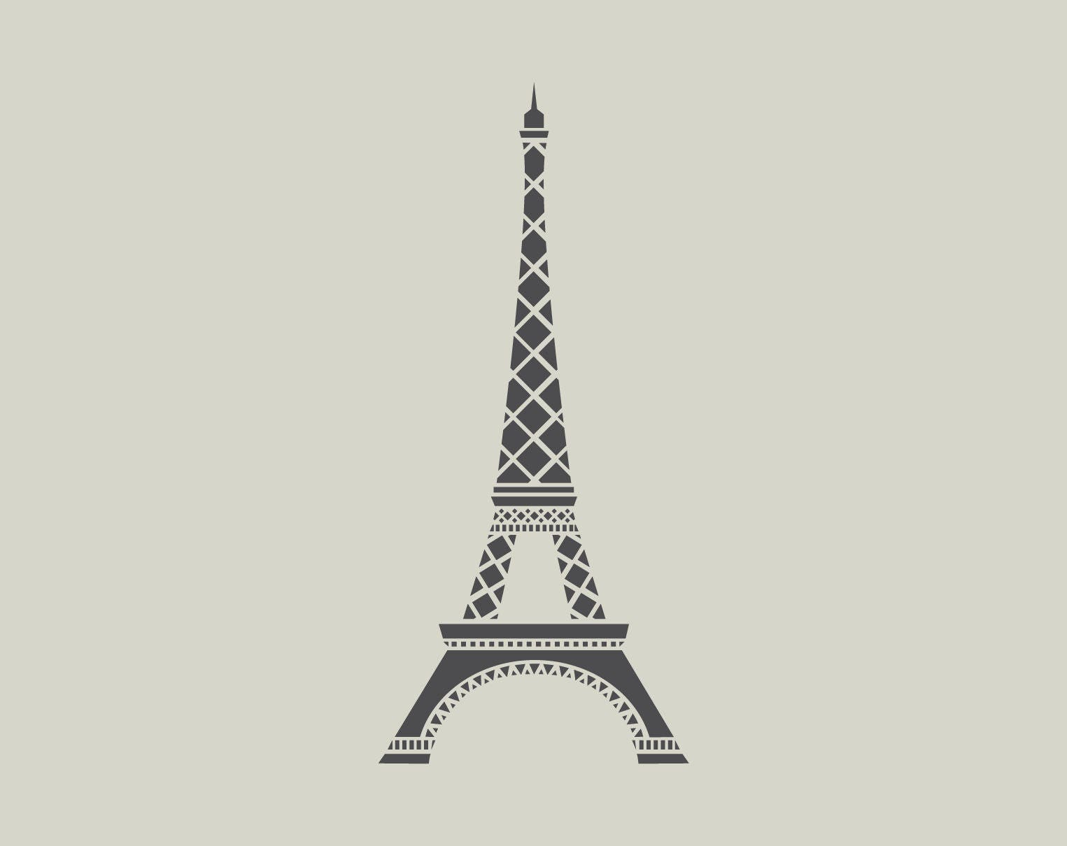 Pochoir De La Tour Eiffel. Tour Eiffel. Pochoir En Vinyle  Etsy avec Tour Eiffel A Imprimer 