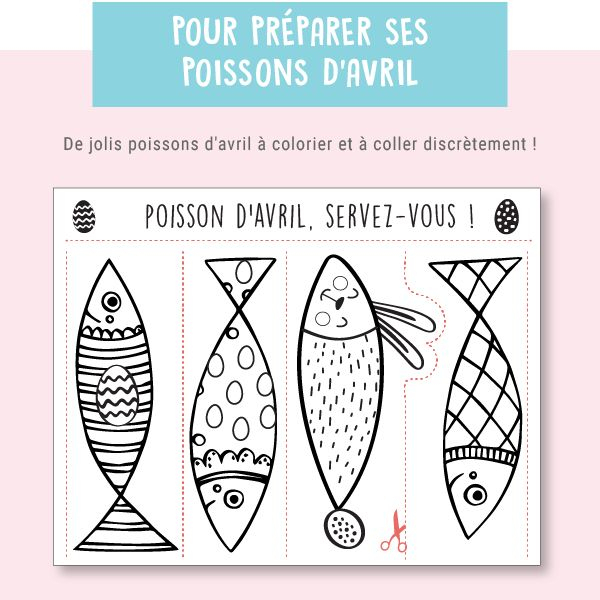 Poissons D&amp;#039;Avril : Printable À Découper ( Spécial Pâques ) -  Poisson avec Poisson D Avril A Imprimer 