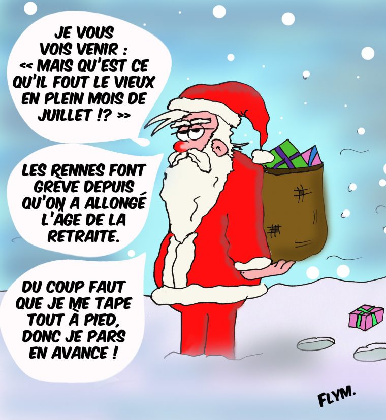 Pourquoi Le Père Noël S'Habille En Rouge ? – Flym, Dessin D'Humour intérieur Pere Noel Dessins