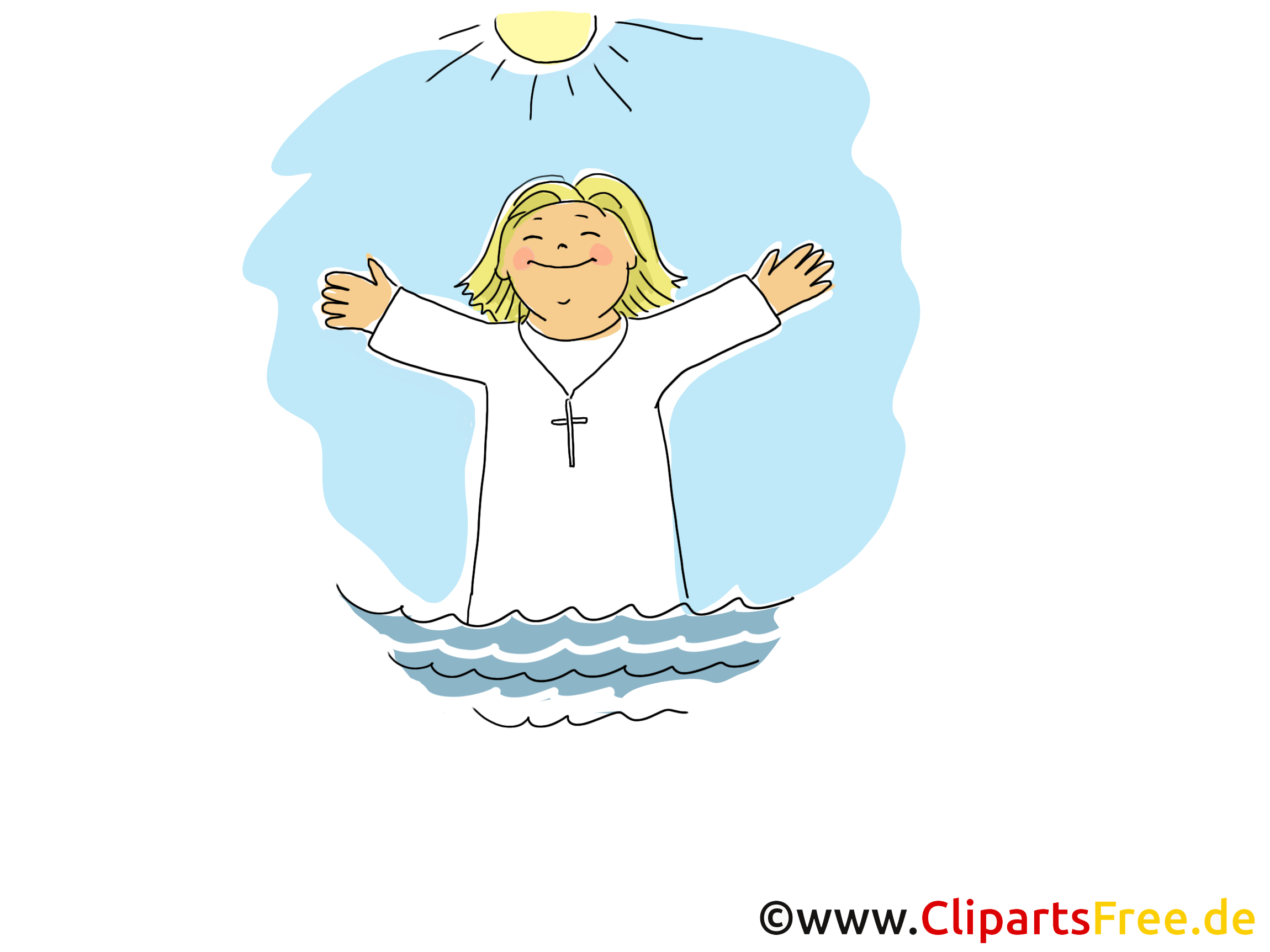 Prêtre Clipart Gratuit - Baptême Dessins Gratuits - Baptême Dessin avec Bapteme Dessin 