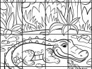 Puzzle À Imprimer Et À Découper ; Un Crocodile - Lulu La Taupe, Jeux intérieur Jeux Gratuit Coloriage