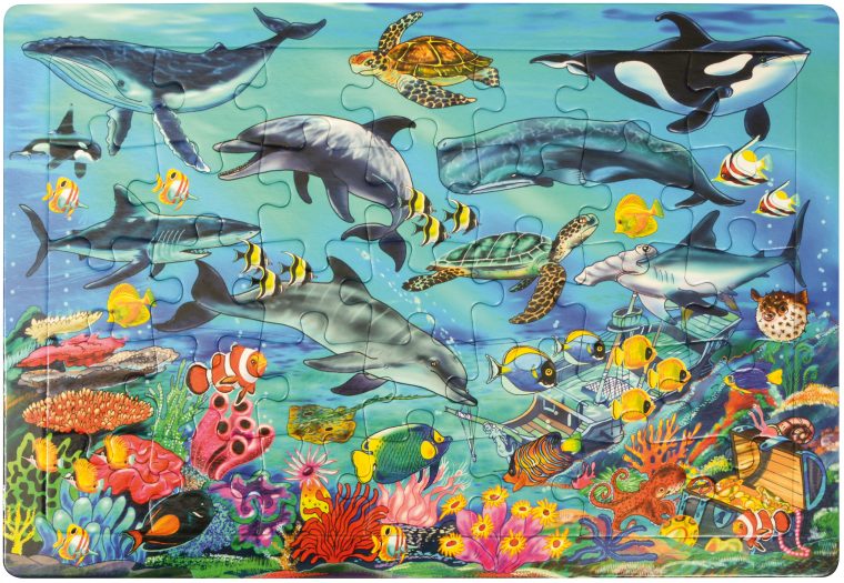 Puzzle Les Animaux De La Mer – Botapis serapportantà Animaux De Mare