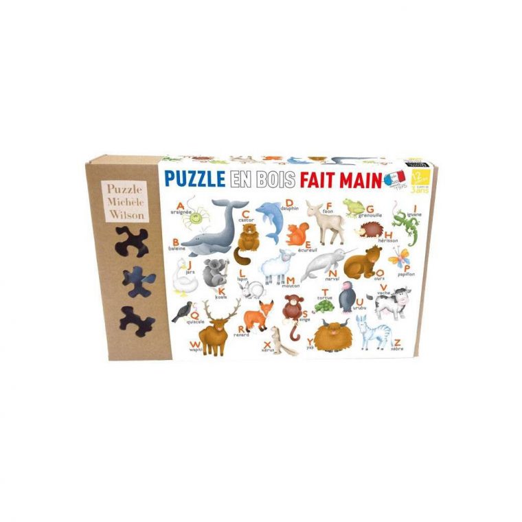 Puzzle Michèle Wilson : Hannah Weeks – L'Alphabet Des Animaux – 12 Pièces pour L Alphabet Des Animaux