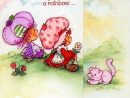 Rainbow  Strawberry Shortcake Characters, Strawberry Shortcake Doll dedans Brouette Hello Kitty