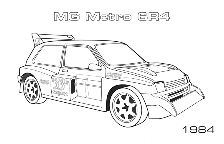 Rally Cars – Car Coloring Pages encequiconcerne Coloriage Voiture Rallye