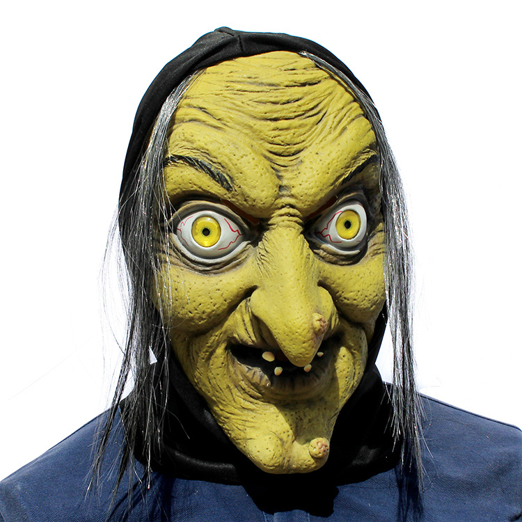 Realistic Horror Masks Witch Mask Latex Mask Scary Party Full Face concernant Modele Masque Halloween 