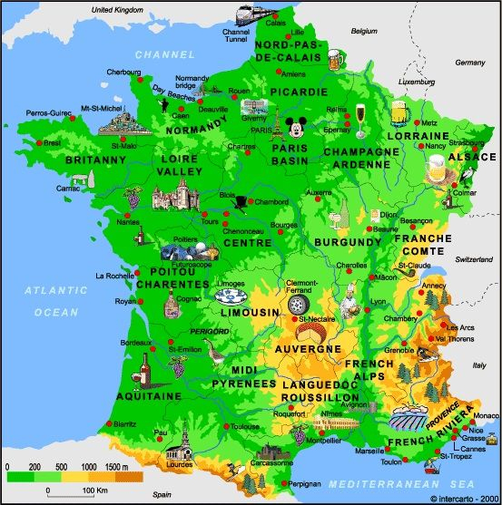 Régions De France  Les Régions De France, Carte De France À Imprimer avec Carte De La France À Imprimer 