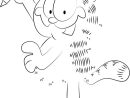 Relier Les Points: Garfield Imprimable, Gratuit, Pour Les Enfants Et pour Points A Relier Noel
