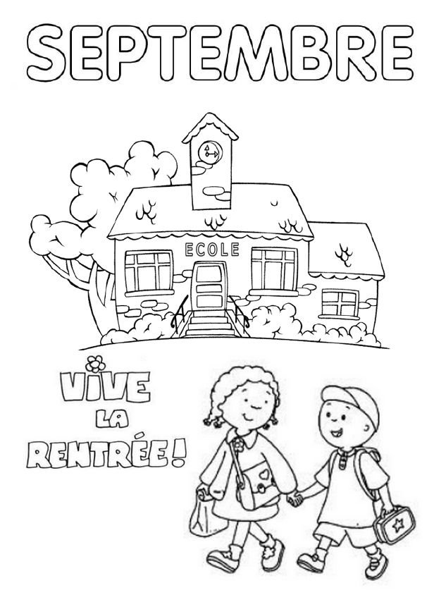 Résultat De Recherche D&amp;#039;Images Pour &amp;quot;Coloriage Mois De Septembre dedans Coloriage Classe 