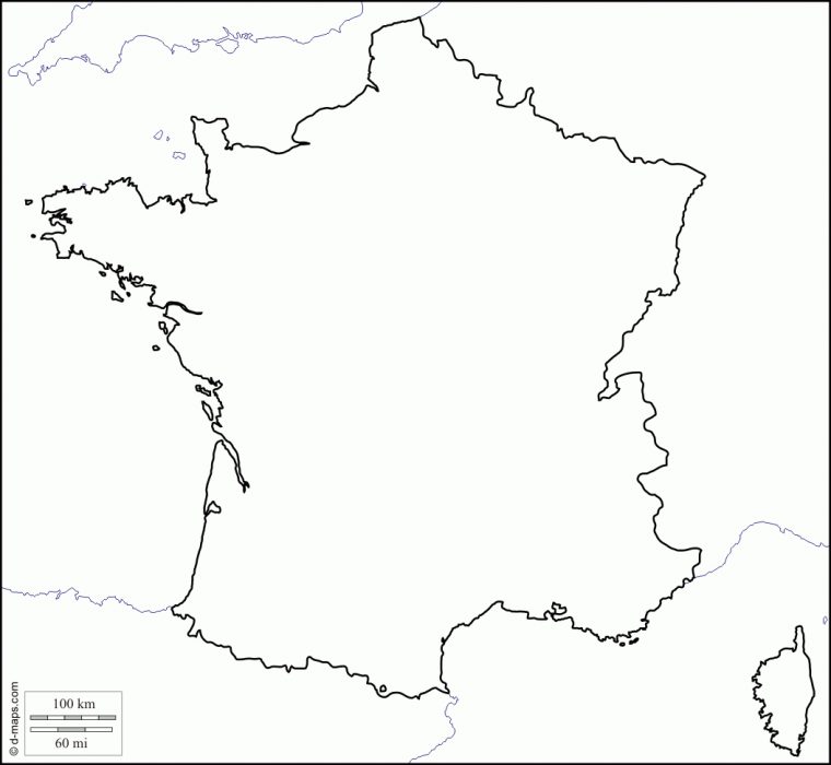 Résultats De Recherche D'Images Pour « Carte France Vierge »  Mapa De destiné Carte De France À Imprimer