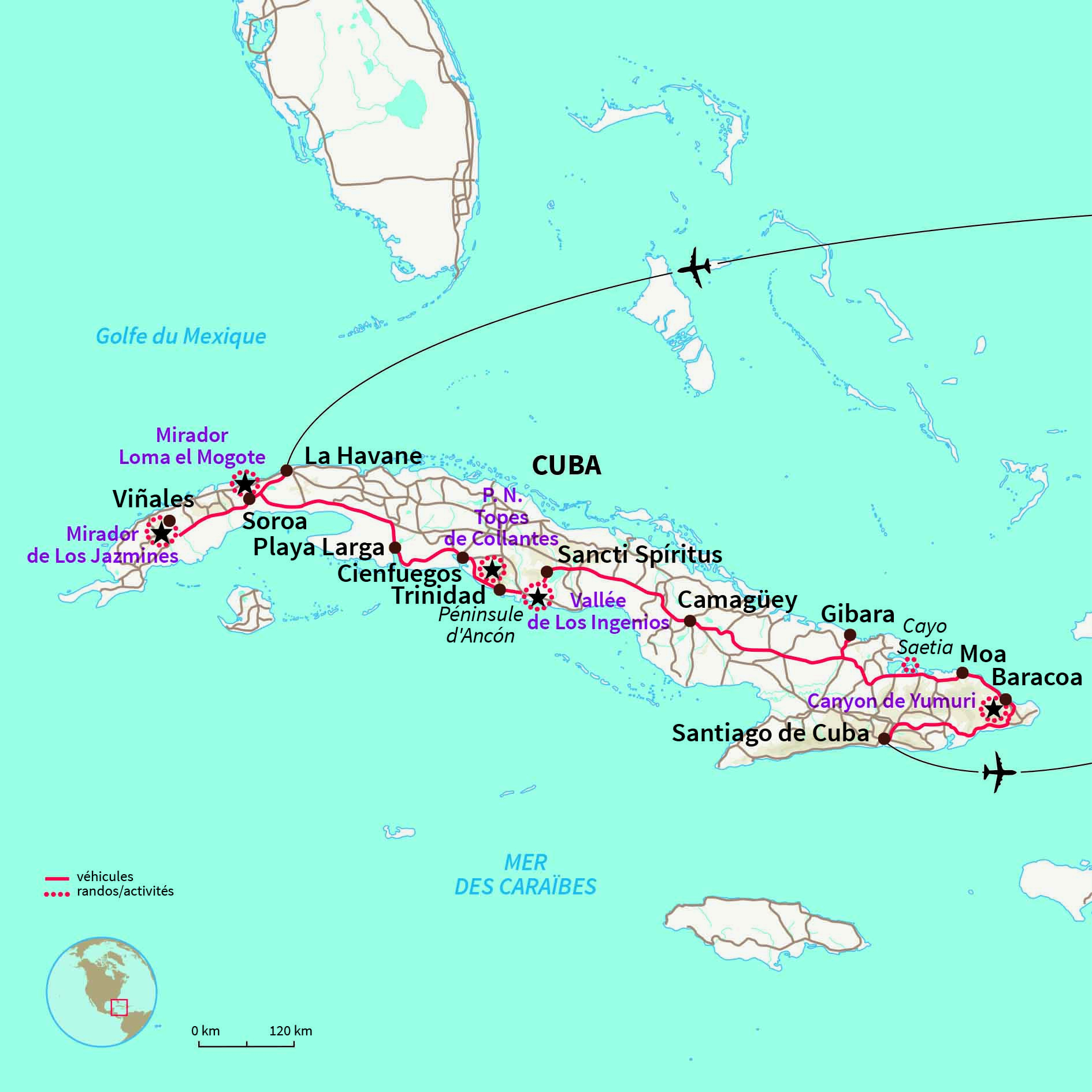 Road Trip Cuba : A Cuba Matata ! - Nomade Aventure à Carte De Cuba À Imprimer 