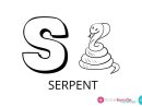 S Comme Serpent ! Pour Apprendre Et Mémoriser La Lettre S En Majuscule pour Lettre À Colorier Et À Imprimer