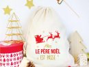 Sac Tissu Pour Cadeaux De Noël - Traîneau Du Père Noël tout Image De Cadeaux De Noel