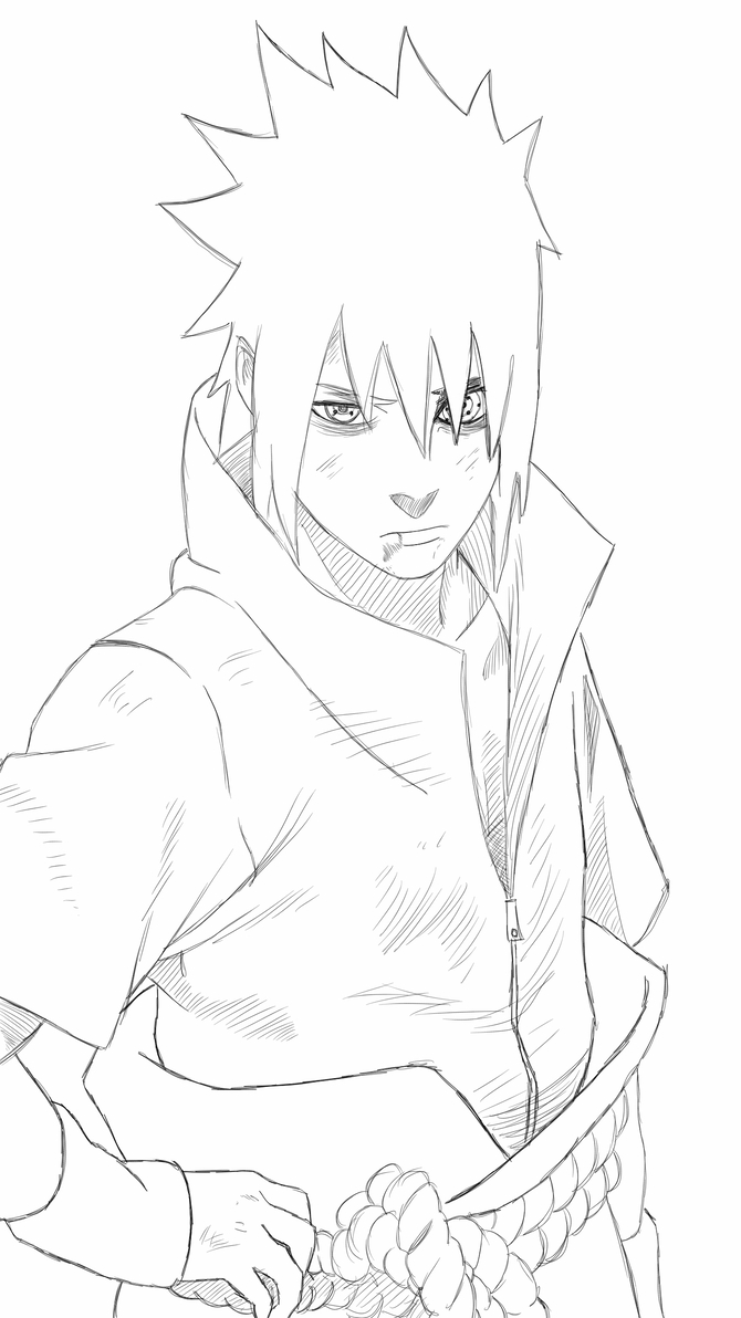 Sasuke Uchiha Zum Ausmalen – Ausmalbild Sasuke Uchiha 641 Ausmalbilder serapportantà Coloriage Naruto Shippuden Sasuke