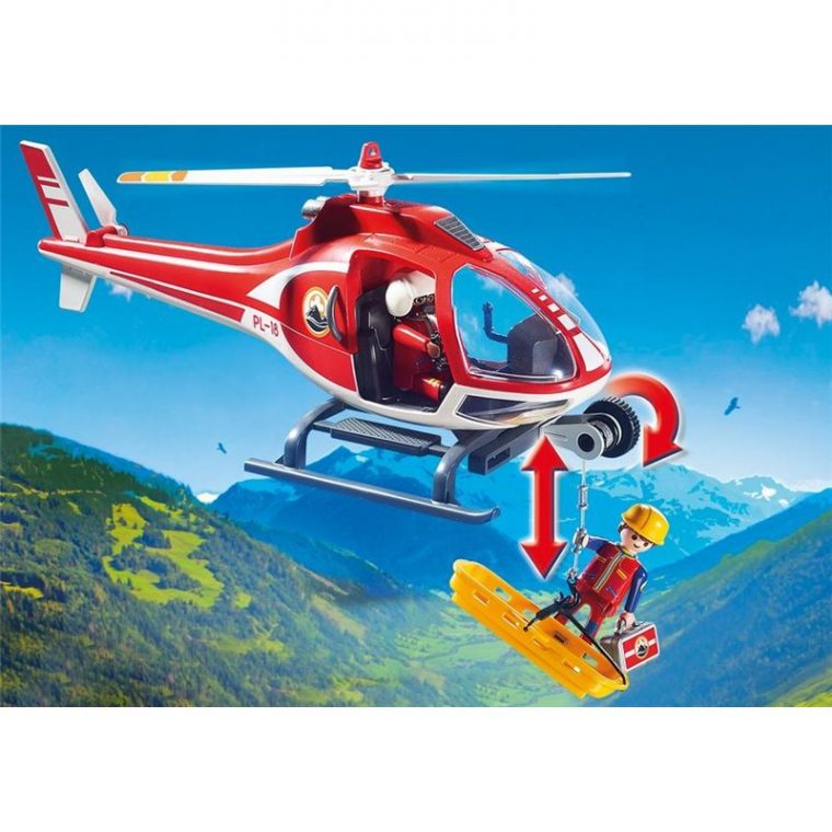 Secouristes Des Montagnes Avec Hélicoptère – Playmobil 9127 À 23,9 intérieur Helicoptère Playmobil