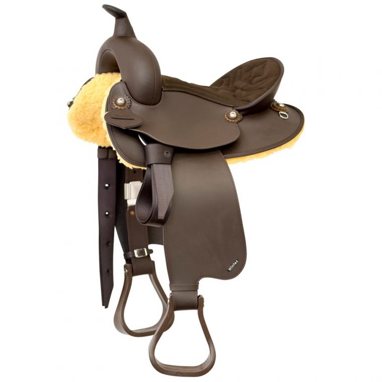 Selle Western Wintec Pour Enfant Avec Jupe Ronde – Brun destiné Western Enfant