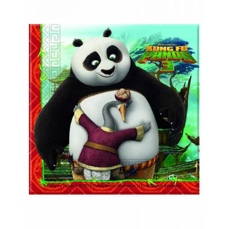 Serviettes En Papier Kung Fu Panda – Monsieur Paillettes tout Tortue Kung Fu Panda